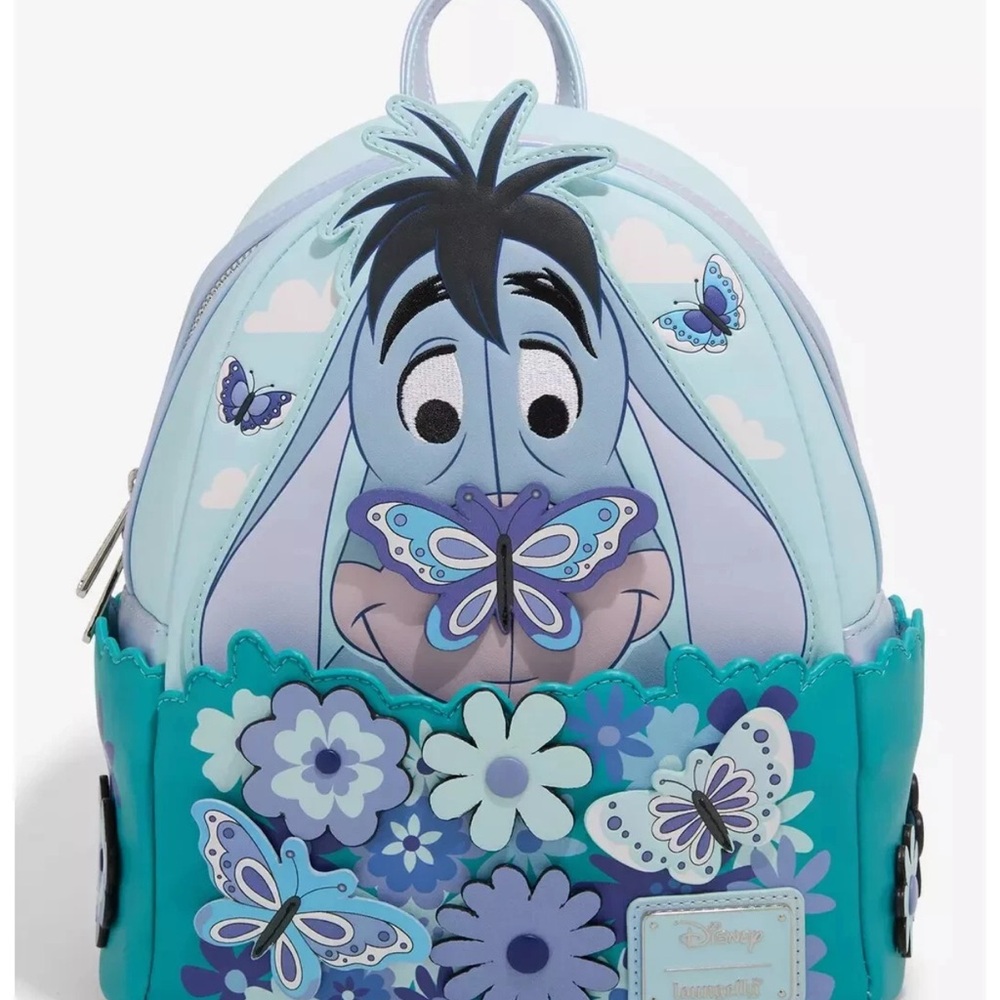Disney Eeyore Loungefly Backpack - Blue and Purple